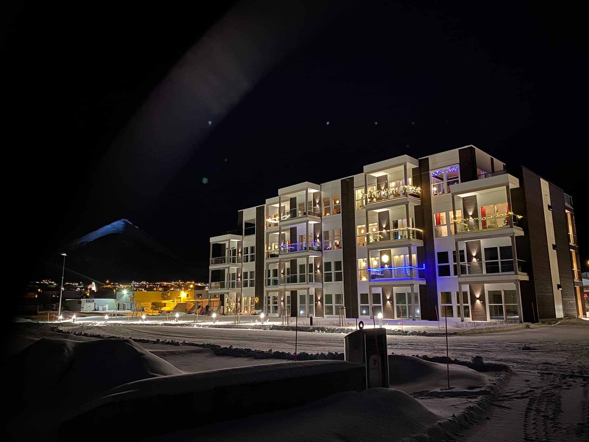 Melandgården om vinteren